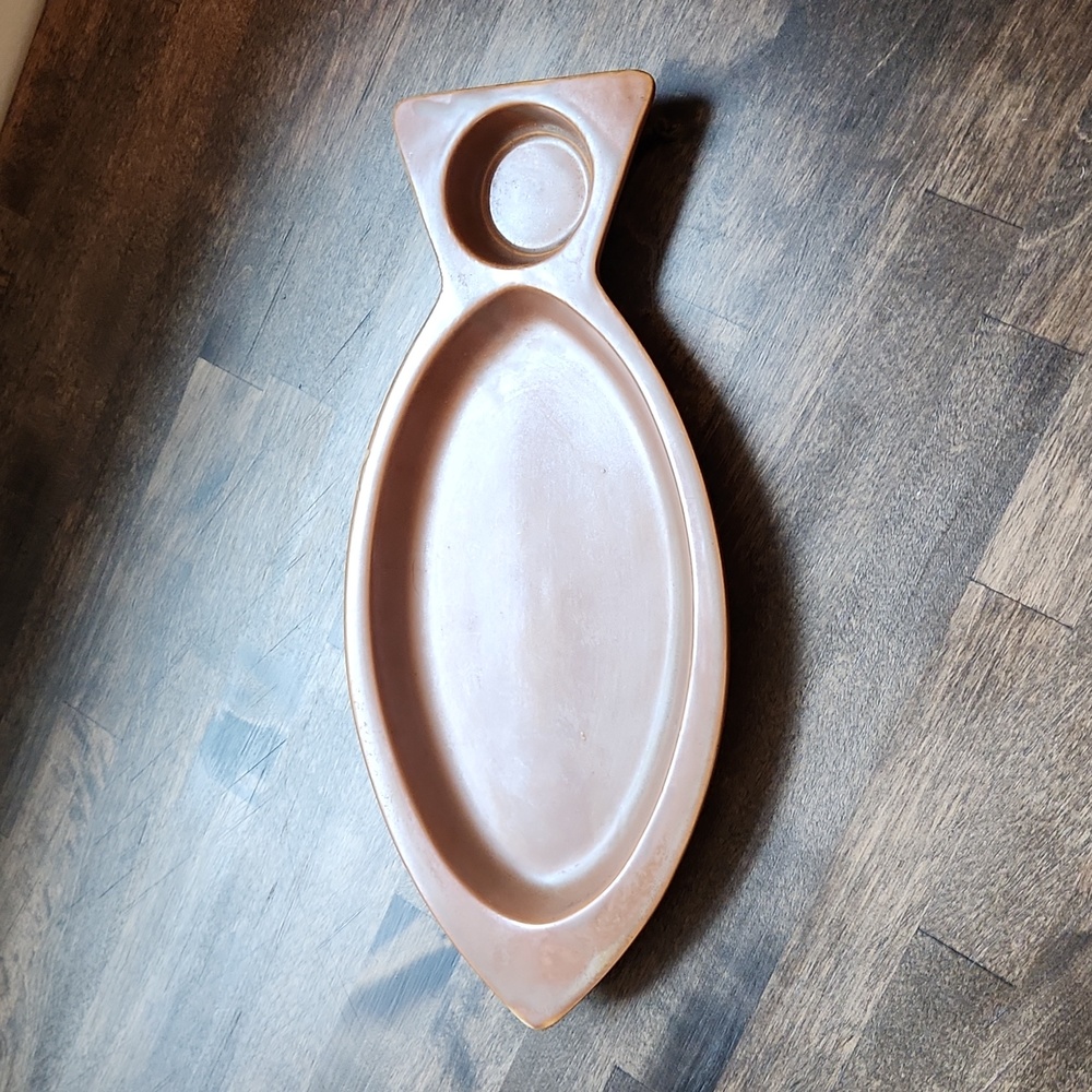 Vintage Hall USA fish Chips And Dip platter